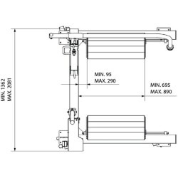 Ratų montavimo įtaisas 1600 kg WD1600