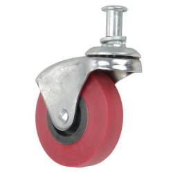 Pasukamas ratukas, guminis ratas: Ø63, metalinis kotas su fiksavimo žiedu BE25002