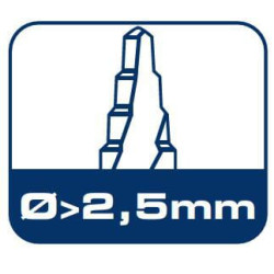 Grąžtas 4,0 mm HSS-DIN 338-G TURBO STEP 12020700400