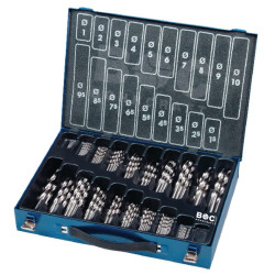 Metalinių spiralinių grąžtų rinkinys, 170 dalių, SE170G