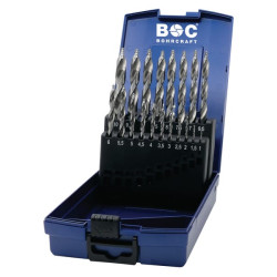 Grąžtų rinkinys, 19 vnt. HSS-DIN 338-G TURBO STEP 12021330019