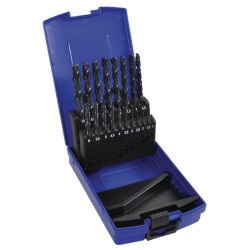 Metalinių spiralinių grąžtų rinkinys 1-10 mm, 19 dalių, SE1466IZA