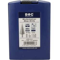 Pakopinių grąžtų rinkinys, 3 dalys, 17601330003