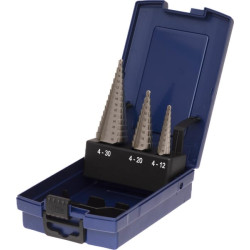 Pakopinių grąžtų rinkinys, 3 dalys, 17601330003