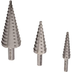 Pakopinių grąžtų rinkinys, 3 dalys, 17601330003