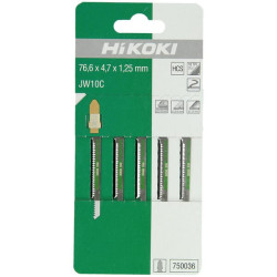 Siaurapjūklio ašmenys medžiui / metalui JPW10C (5 vnt.) 750036