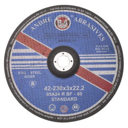 Pjovimo diskas plienui Andre, įspaustas 230 x 3 x 22 1861165230