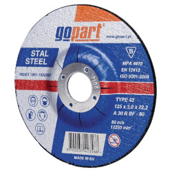 Pjovimo diskas plienui, plokščias 125x3x22 1861162230GP