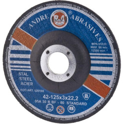 Pjovimo diskas plienui Andre, įspaustas 125 x 3 x 22 1861162230