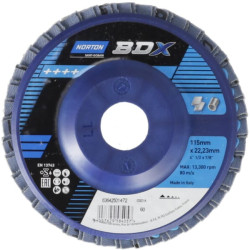 Plokščiadugnis kūginis pluoštas X-Treme 115 mm P60 63642501472