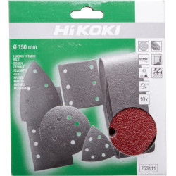 Švitrinis popierius Ø150mm K40 10 vnt. 753111