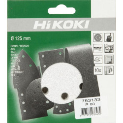 Šlifavimo diskas Ø125mm k80 10vnt. baltas 753133