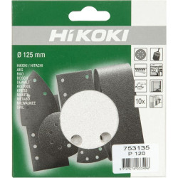 Šlifavimo diskas Ø125mm K120 10vnt. baltas 753135