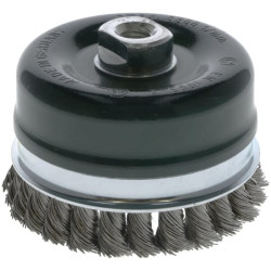 Vielinis šepetys su puodelio formos galvute M14, 100 mm, nerūdijančio plieno, 0002608354