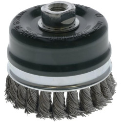 Vielinis šepetys su puodelio formos skylute M14, 80 mm, nerūdijančio plieno, 0002608353