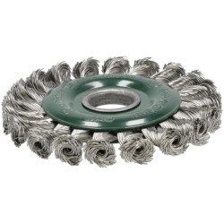 Vielinis šepetys iš nerūdijančio plieno, 115 mm, 0002631351