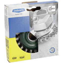 Vielinis šepetys iš nerūdijančio plieno, 115 mm, 0002631351