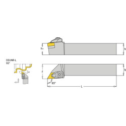 Sukamasis laikiklis, dešinysis 93° DDJNR DDJNR2020K15