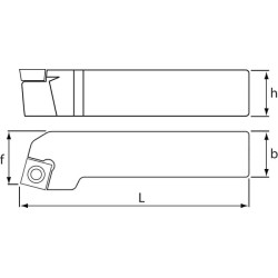Sukamasis laikiklis, neutralus 45° SSDCN SSDCN2020K09
