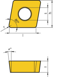 Tekinimo įdėklas CCMT 09T308 10x CCMT09T308MMIT1601