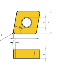 Tekinimo įdėklas CNMG 120404 10x CNMG120404MMIT1601