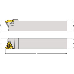 Siūlų pjovimo laikiklis, dešinysis SER1616H16