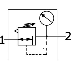 Reguliatorius 3/8" 0,2-4 bar PR1K38024