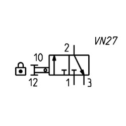 Izoliacinis vožtuvas 3/2 eigų MX334V01