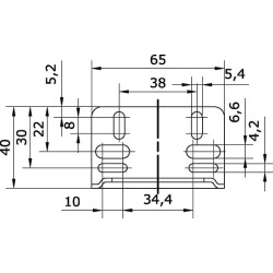 Spyruoklinio dangtelio tvirtinimo komplektas 1 SCMK1