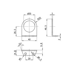 Montavimo laikiklis C114ST1