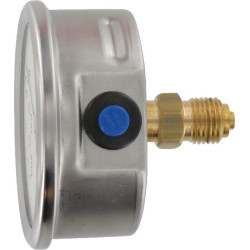 Slėgio matuoklis Ø63 0–400 bar 1/4 colio galinis MA63400B04SSGF