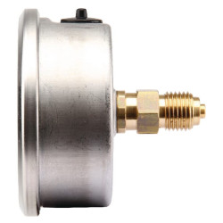 Slėgio matuoklis Ø63 0–100 bar 1/4 colio galinis MA63100B04SSGF