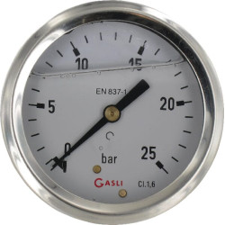 Manometras 7214 Ø63mm 0-25b MA6325B04SSGF