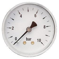 Slėgio matuoklis Ø63 0–10 bar 1/4 colio galinis MA6310B04ST