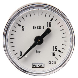 Slėgio matuoklis Ø40mm 0-16bar gale MA4016B02PL