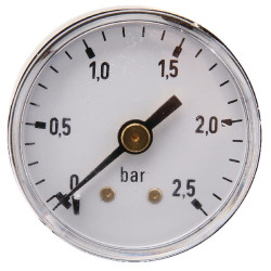 Manometras Ø40 0–2,5 bar 1/8" galinis MA40025B02ST