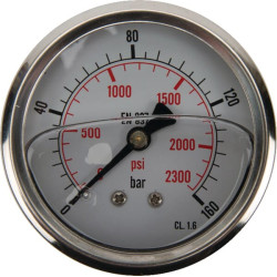 D63 RA 0-160 slėgio manometras MA63160ARVS