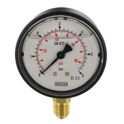 Manometras Ø63 0–6 bar 1/4 colio apačia MA636L04PLGF