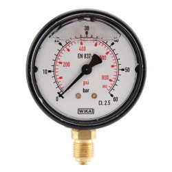 Manometras Ø63 0–60 bar 1/4 colio apačia MA6360L04PLGF