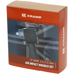 Pneumatinis smūginis veržliasukis, 5 dalių rinkinys, 1/2", 680 Nm, Super Mini tipas, 1919101205KR