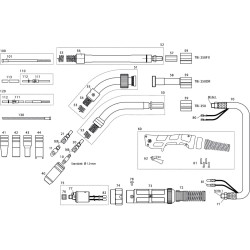 Suvirinimo degiklis TBi250 Expert Mini 5m 104P351050
