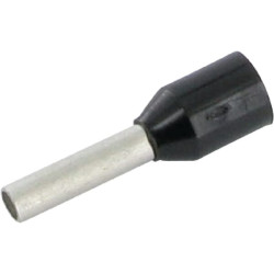 Kabelio galo dangtelis, juodas, 1,5 mm² (100 vnt.) LA9535CKR