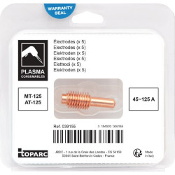 Elektrodai 45/125A plazma (5 vnt.) 039155GYS