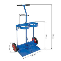 Vežimėlis OX&AD buteliams 083851GYS