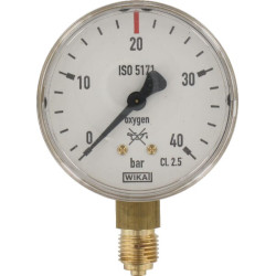 Deguonies slėgio matuoklis 0-40 bar WP85166