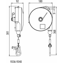 Balansavimo svirtis 6-8 kg 2,5 m VB9338