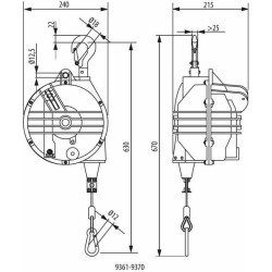 Spyruoklinis balansyras 20-25kg 2m VB9363
