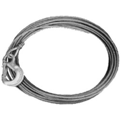 Gervės trosas 6 mm x 15 m + kablio komplektas 2221006