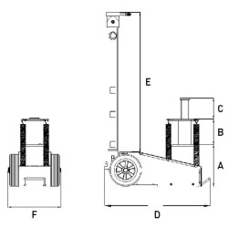 Pneumatinis domkratas 24T Y432024