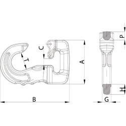 Kabliukas Rundschlinge 3T WACJ03